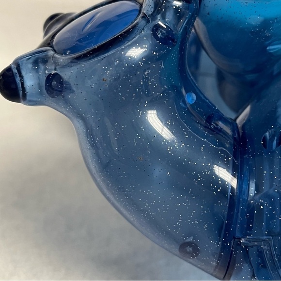 SOLD Lilo & STITCH Blue Clear Glitter Plastic Figure Disney Store Japan 9.5 in - Picture 11 of 13